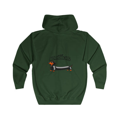 ADDIDACHS Dackel Zip Hoodie - Lustiger Dackel im Sportlook für Hundefreunde & Dackel-Fans