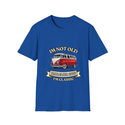 Baujahr 1976 T-Shirt zum 50. Geburtstag – I'm Not Old I'm Classic – Retro Bus Vintage Geschenk Unisex
