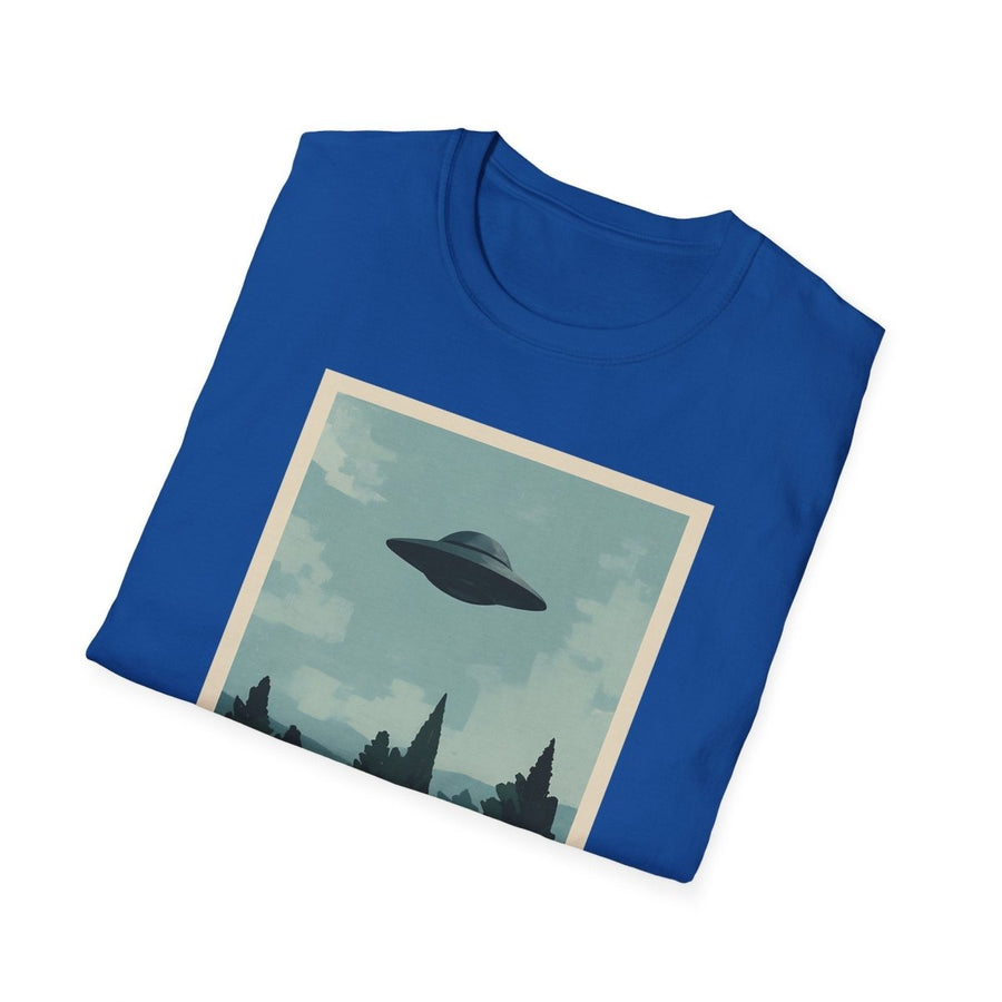 True Insights T-Shirt I Want To Believe UFO Vintage Motiv mit Sternenhimmel und Ufo Grafik