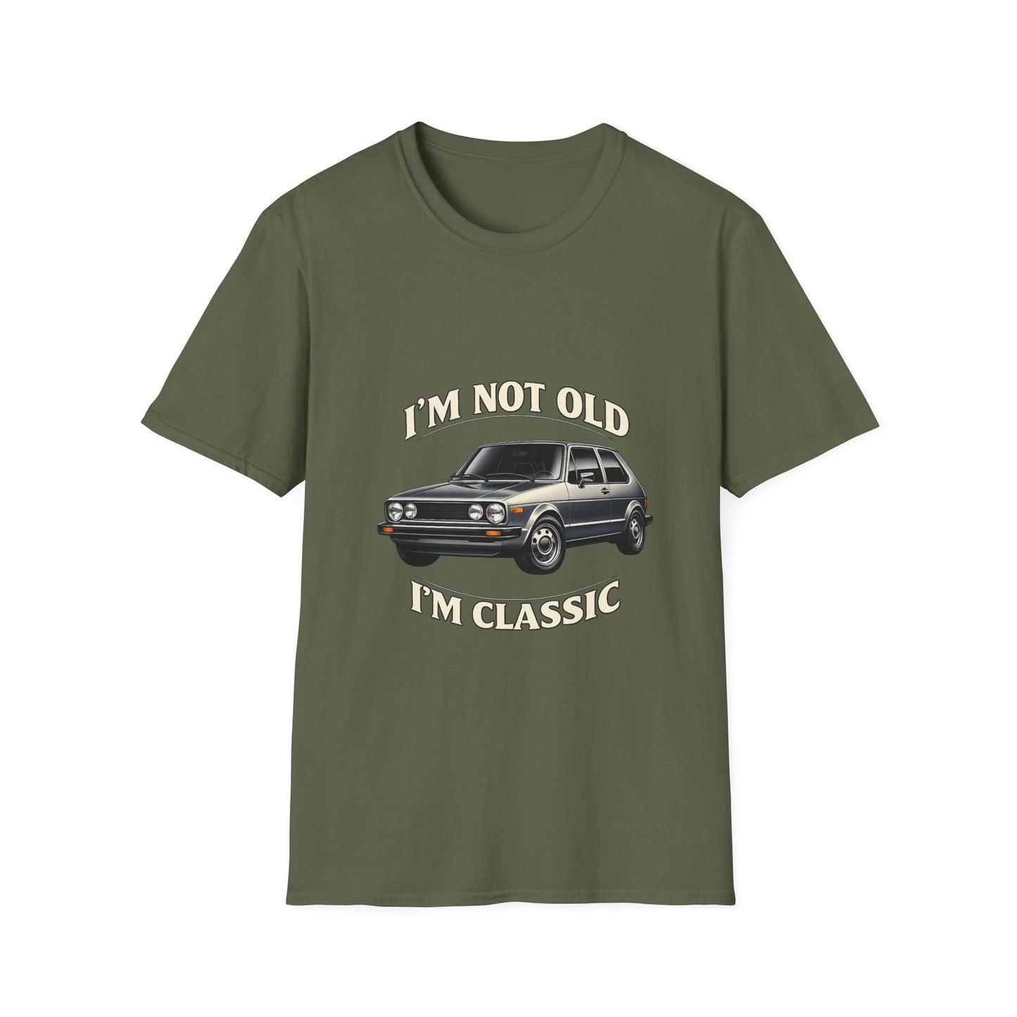 VW Golf 1 Oldtimer T-Shirt "I'm Not Old I'm Classic" - Retro Auto Shirt für Klassiker-Fans & Geburtstag