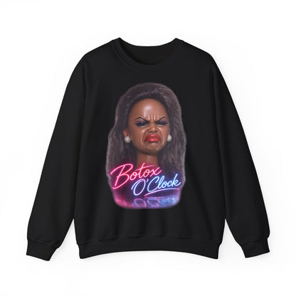 Botox O'Clock T-Shirt Damen Herren – Lustiges Neon Meme Statement Shirt Geschenk für Beauty Fans