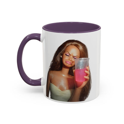 Doll Meme Barbicore Tasse | Lustiger Puppen Pink Drink Kaffeebecher | Meme Geschenk für Frauen & Beste Freundin