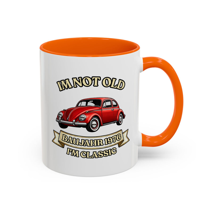 Mug Année 1976 - I'm Not Old I'm Classic - Coccinelle Rouge Vintage - Cadeau 50 ans