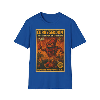Vintage Motiv – CurryGeddon T-Shirt - Retro Horror Design | True Insights Design mit Humor