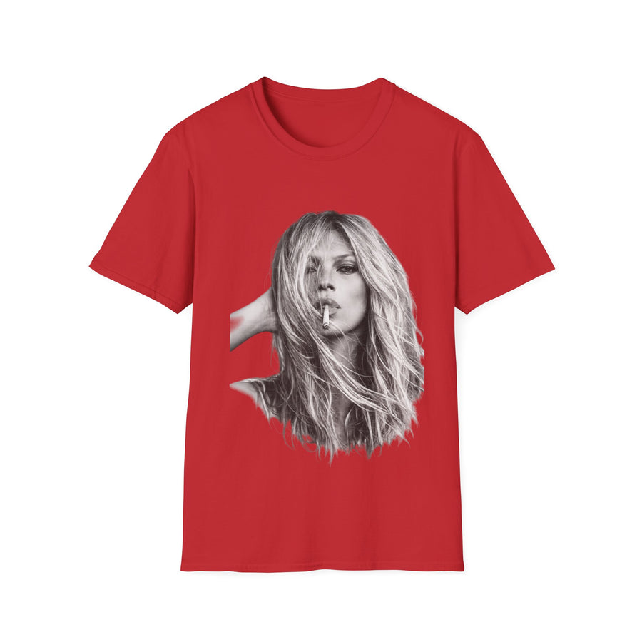 True Insights T-Shirt Kate Moss Porträt, ikonisches Fashion Kult Shirt für Fans im modernen Lifestyle-Look