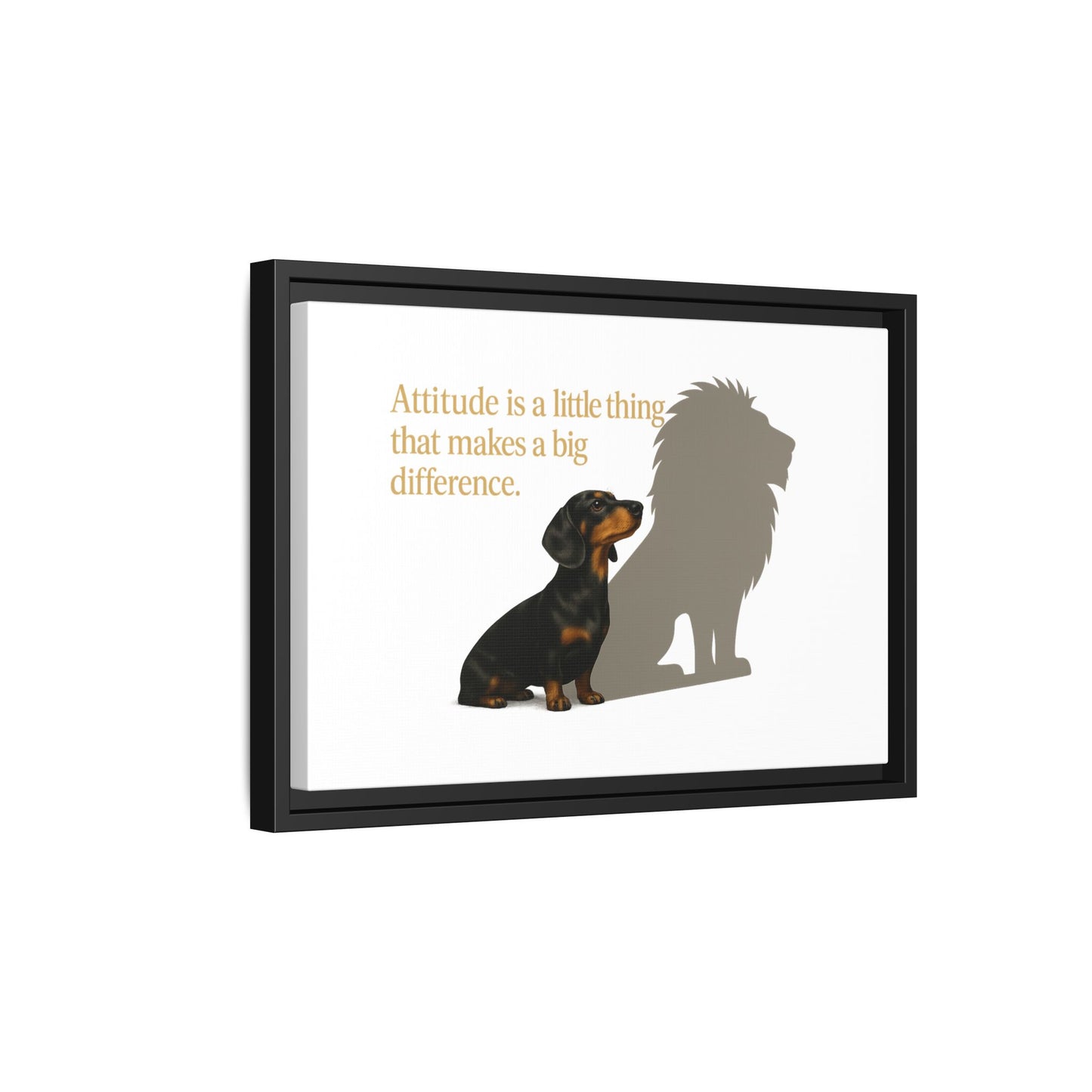 Inspirierendes Wandmotiv mit klarer Botschaft – ruhig, positiv und ideal für moderne Wohnräume.