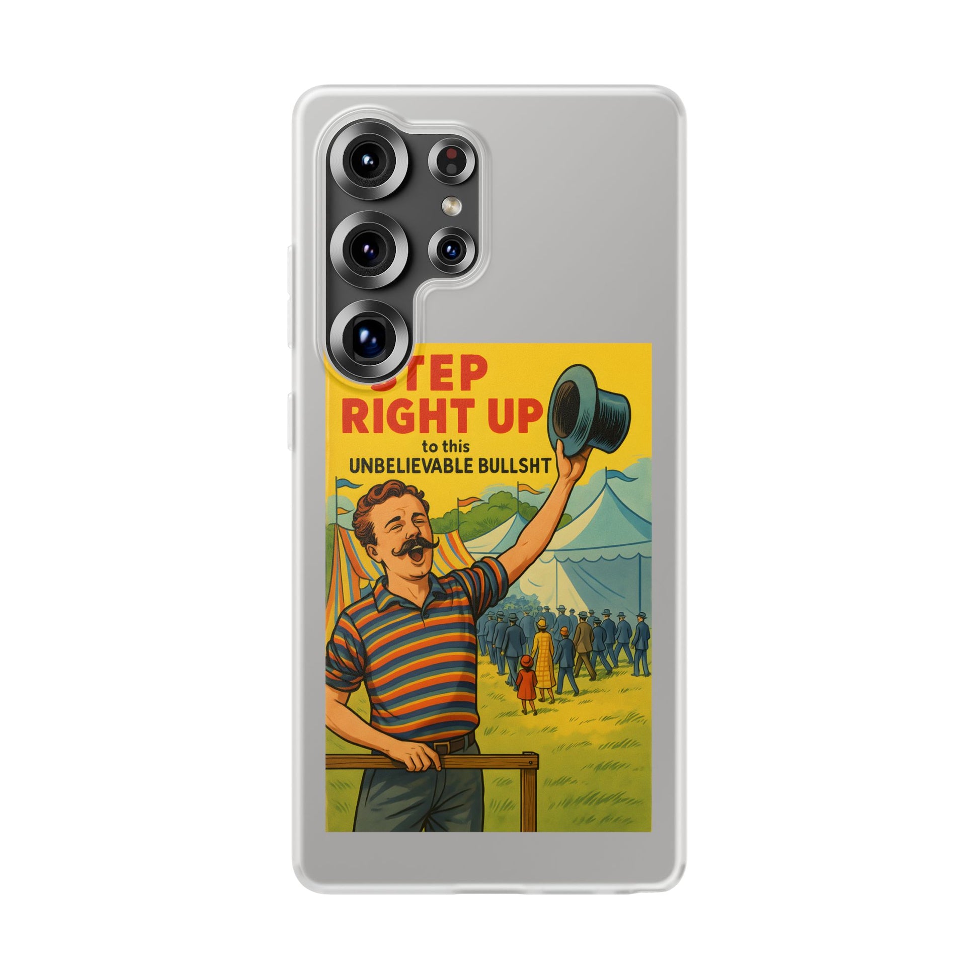 Step Right Up – Satirische Vintage-Handyhülle mit Jahrmarkt-Motiv & ironischem Statement-Phone Case-True Insights