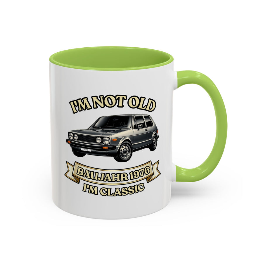 Born in 1976 Mug – 50th Birthday Gift | Classic Car