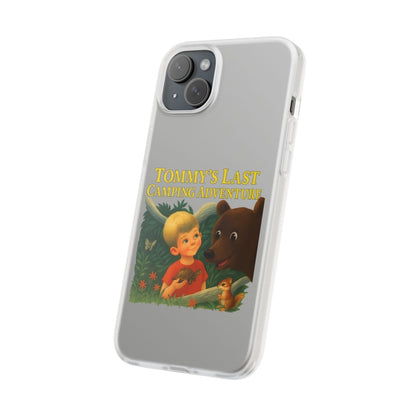 Tommy’s Last Camping Adventure Handyhülle – Schwarzer Humor trifft Retro-Kinderbuch-Look-Phone Case-True Insights