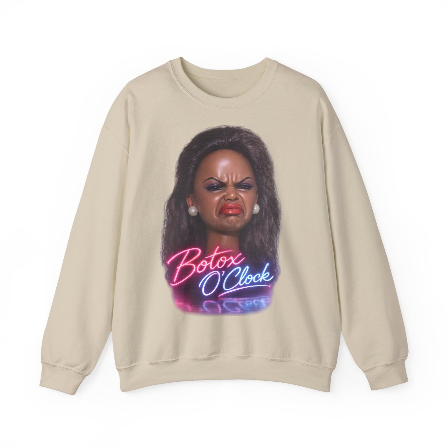 Botox O'Clock T-Shirt Damen Herren – Lustiges Neon Meme Statement Shirt Geschenk für Beauty Fans
