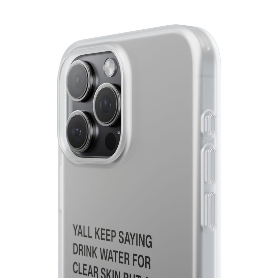 Coque de téléphone mème « Soins de la peau » – « Je ne fais que pisser ! » | Prendre soin de soi avec humour