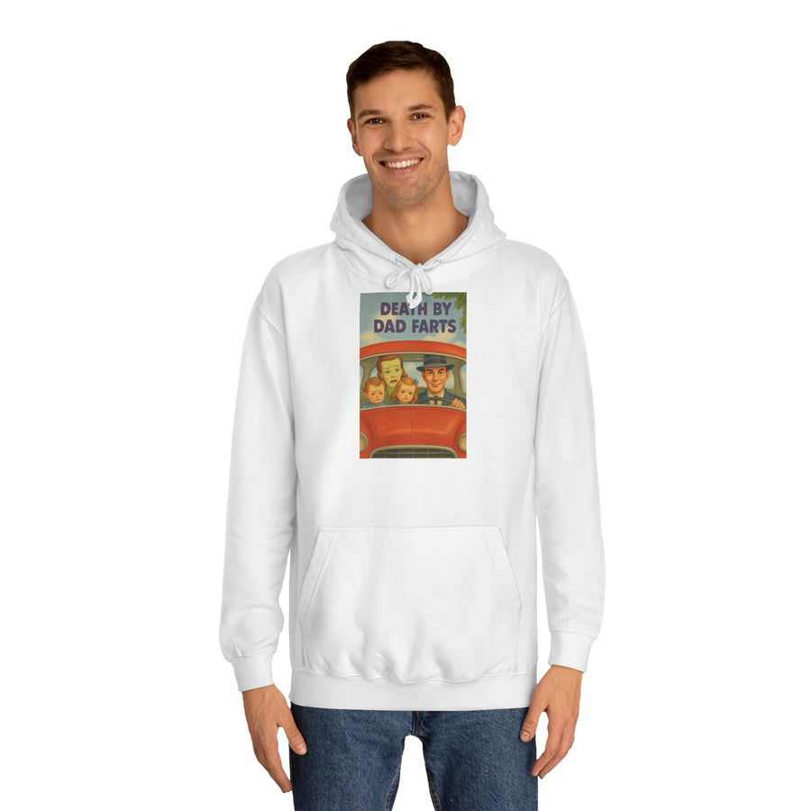 True Insights Death by Dad Farts Hoodie – Retro-Familiendrama mit schwarzem Humor