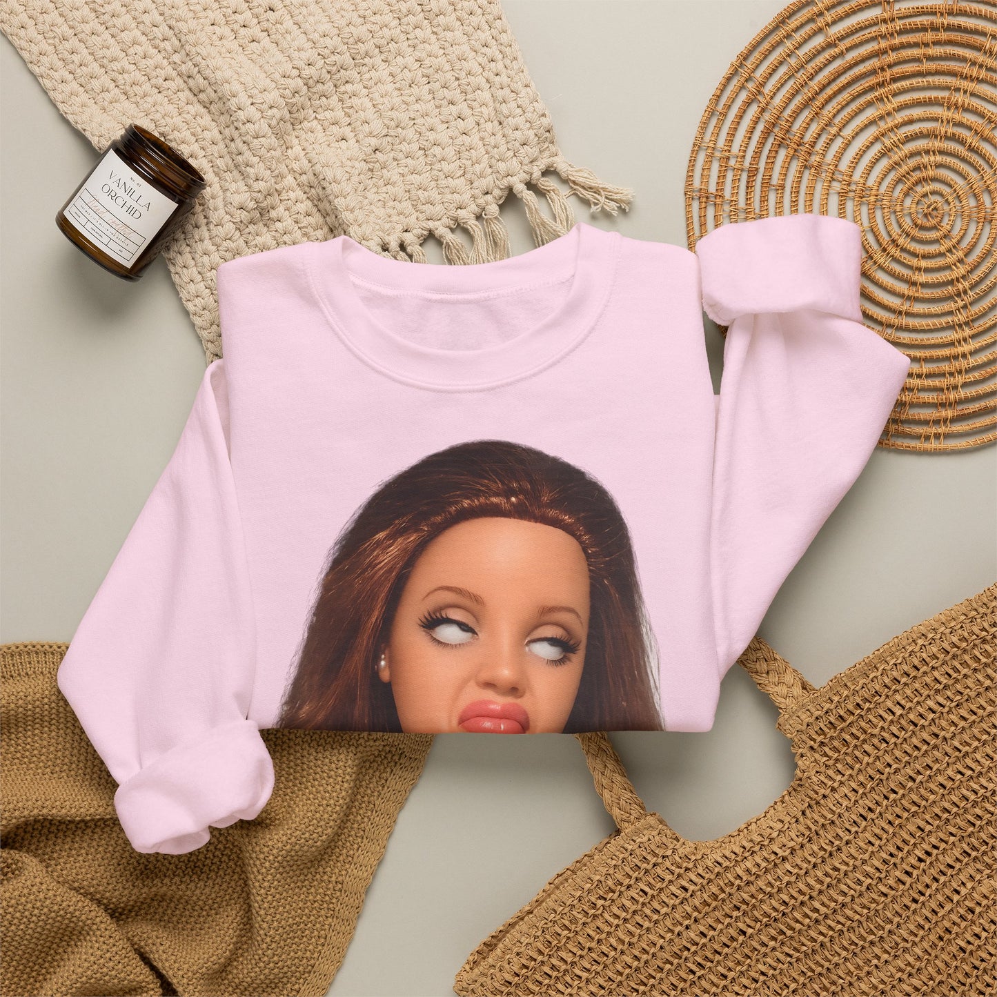 Lustiges Puppen-Gesicht T-Shirt | Genervter Blick Meme Shirt | Ironisches Statement Geschenk für Frauen