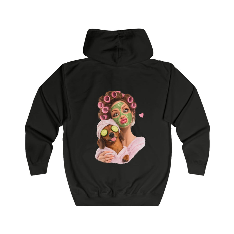 True Insights Dackel Spa Zip-Hoodie – Lustiges Wellness-Motiv mit Dackel