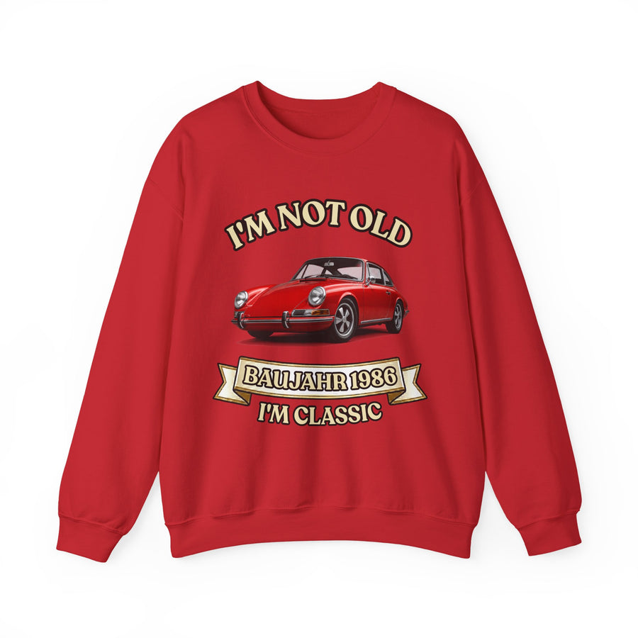Geschenk zum 40. Geburtstag – Sweatshirt Jahrgang 1986 Porsche 911