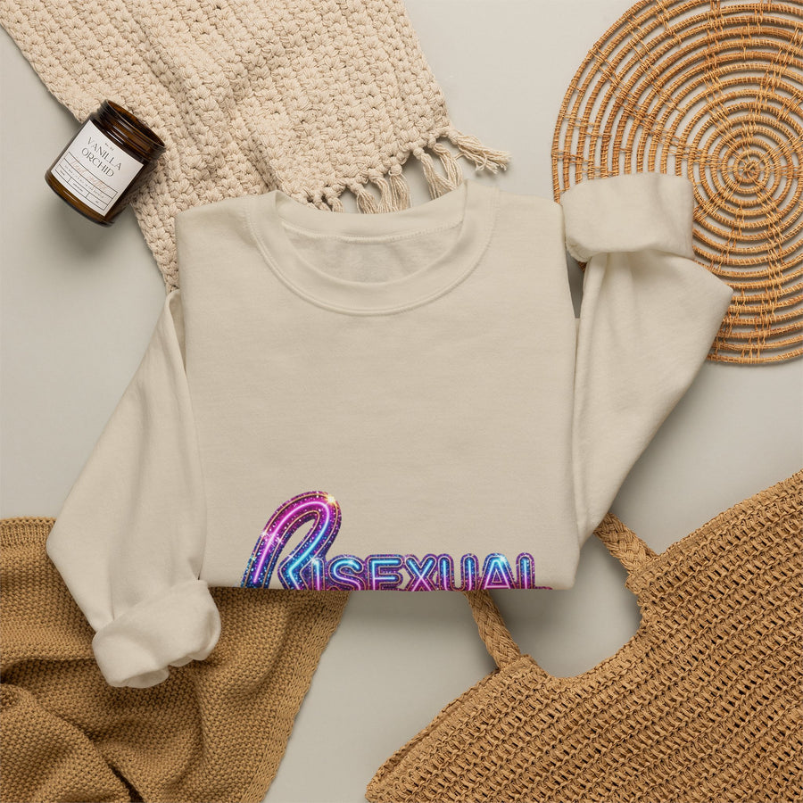 Bisexual – Best of Both Worlds Sweatshirt – Glittermotief voor Bi Pride en Pride