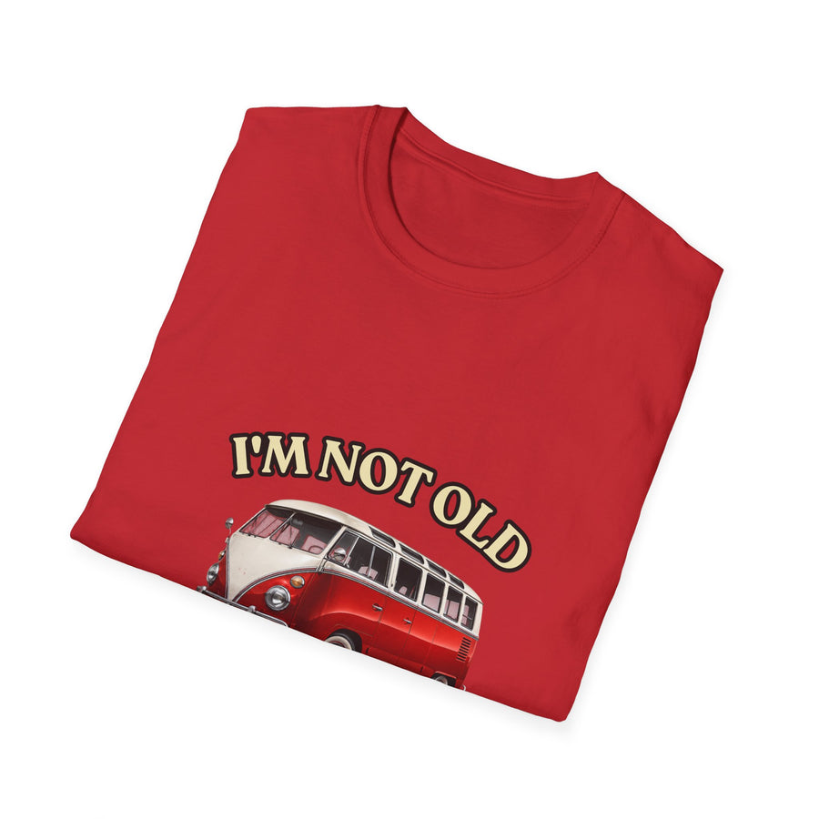 True Insights T-Shirt Baujahr 1986 Retro Bulli Bus, stilvolles Unisex Geburtstagsgeschenk im Retro-Look