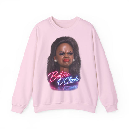 Botox O'Clock T-Shirt Damen Herren – Lustiges Neon Meme Statement Shirt Geschenk für Beauty Fans