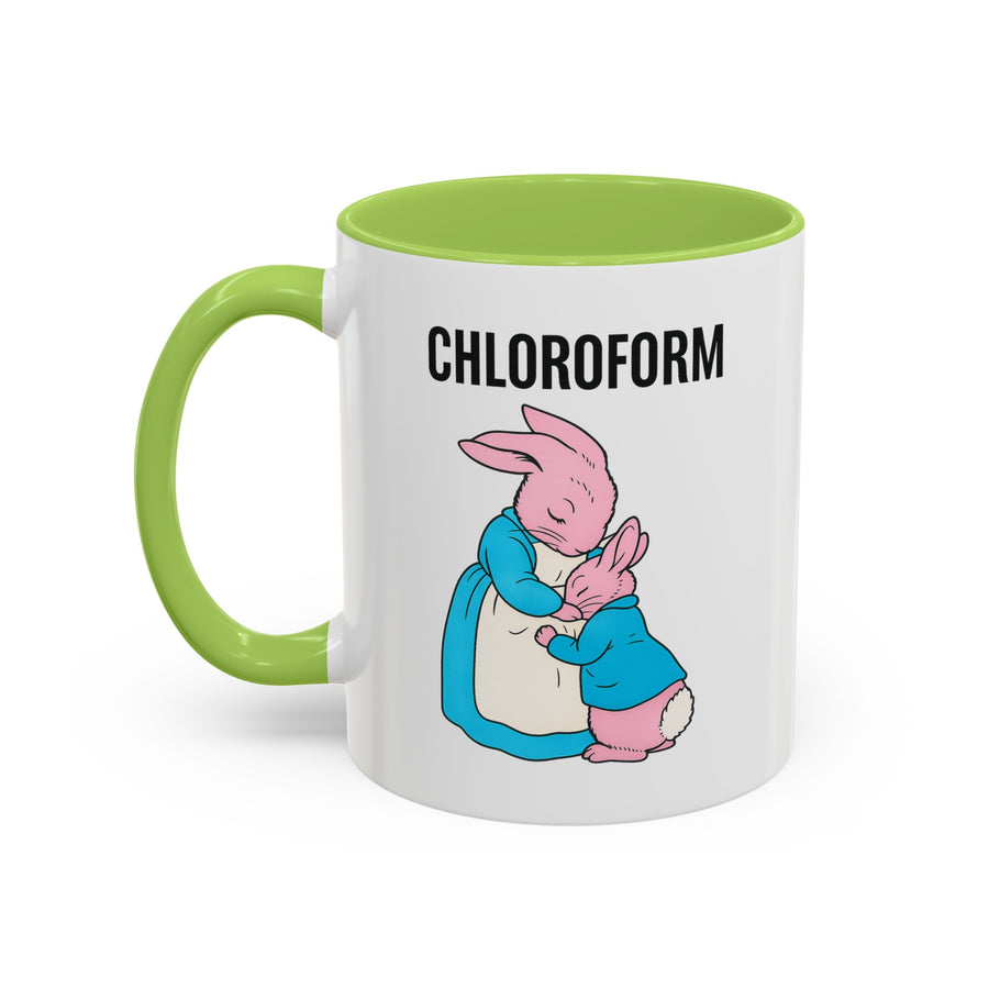 CHLOROFORM Mug Lapins - Mug humour noir, cadeau drôle pour fans de sarcasme