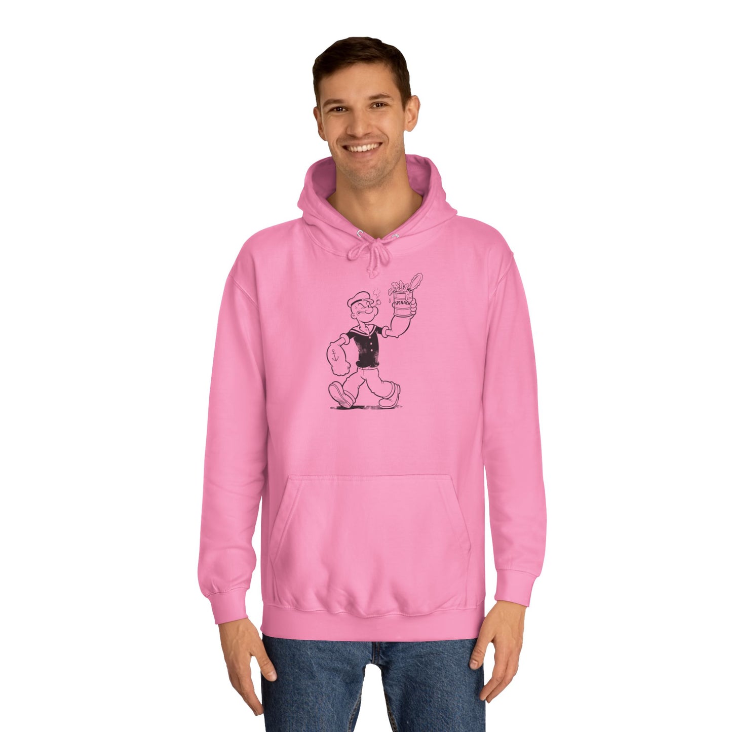 Popeye Spinat Dose Hoodie – Comic Kult Kapuzenpullover für Retro Cartoon Fans & Nostalgie Liebhaber