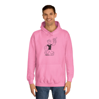 Popeye Spinat Dose Hoodie – Comic Kult Kapuzenpullover für Retro Cartoon Fans & Nostalgie Liebhaber