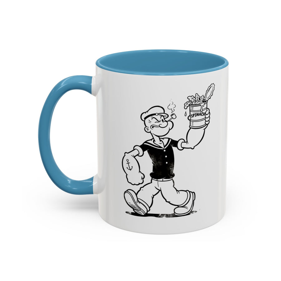 Popeye Spinat Dose Tasse – Comic Kult Kaffeebecher für Fans von Retro-Cartoons & starkem Kaffeegenuss