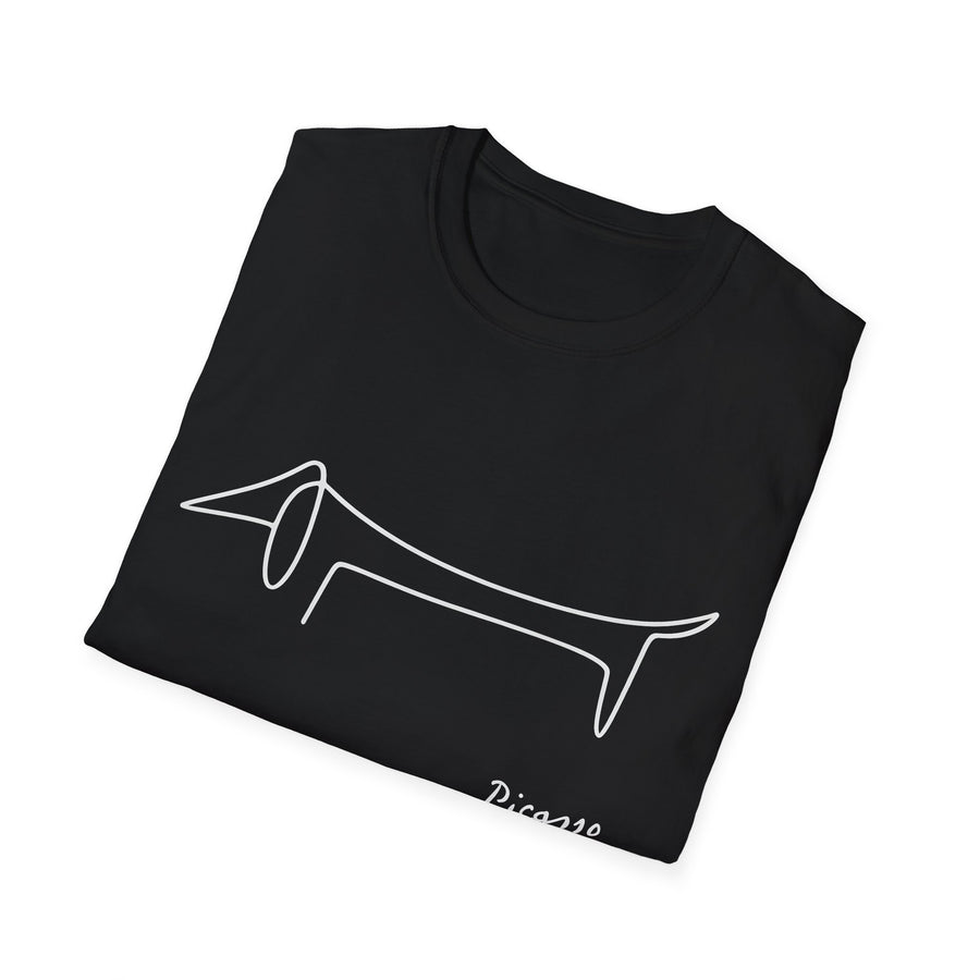 Picasso Dackel T-Shirt – Das edle Geschenk für Dackel-Besitzer