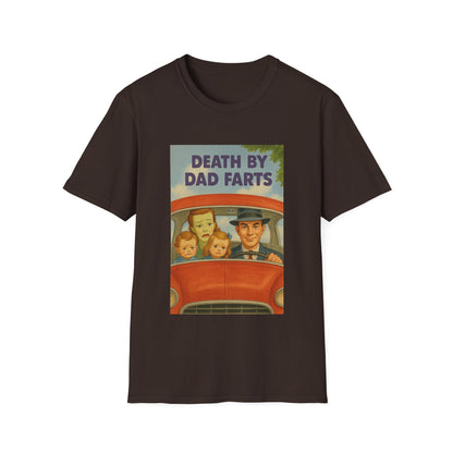 Death by Dad Farts - The retro family drama on your shirt! – Freches Satire-Design für mutige Statements | True Insights
