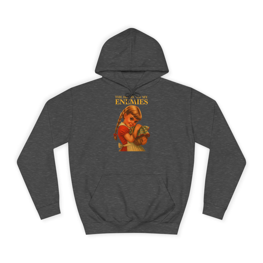 True Insights The Heads of My Enemies Hoodie – Retro-Satire im Kinderbuch-Stil