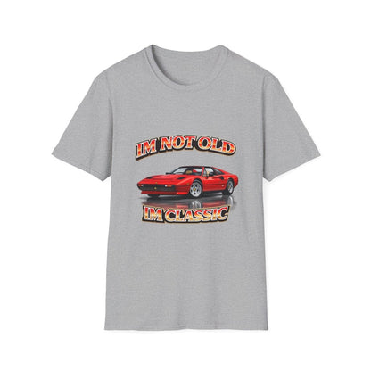 I'm Not Old I'm Classic | Magnum P.I. T-Shirt | Ferrari 308 GTS Retro Shirt
