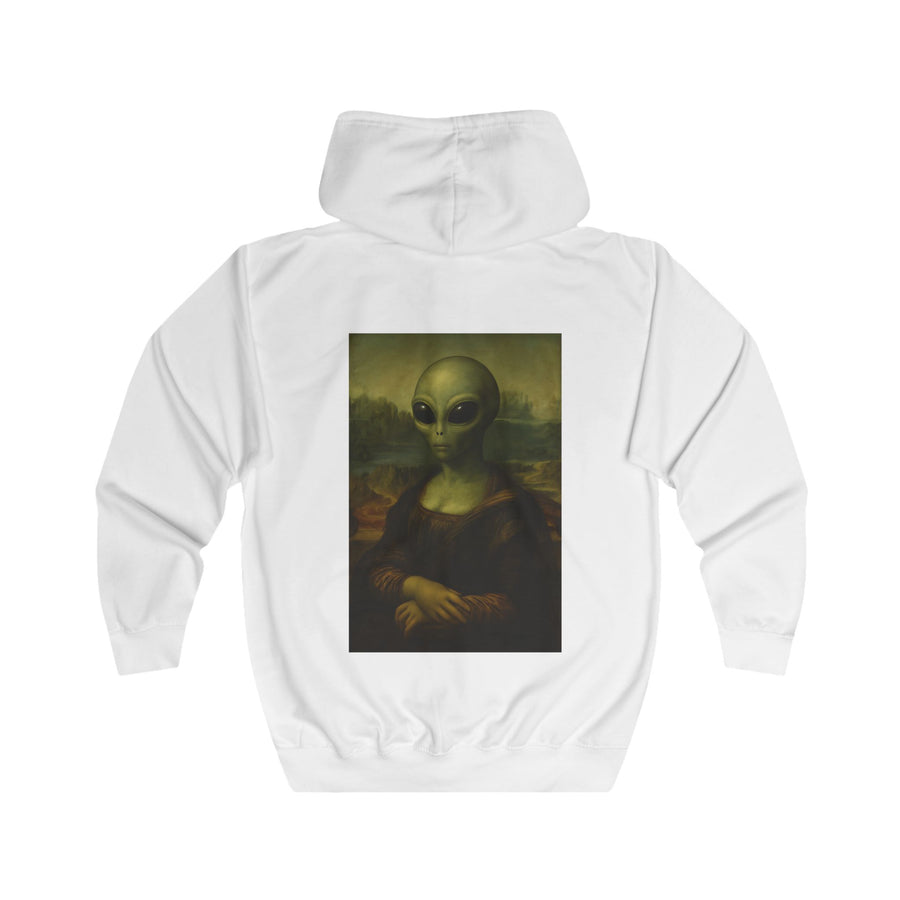 Mona Alien Zip-Hoodie – Kunstparodie mit Außerirdischer