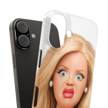 Lustige Handyhülle mit schockiertem Puppen-Gesicht – Meme Handy Case für Humor-Fans & witzige Geschenkidee