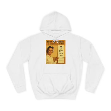 Your Eye Health Is Important To Us Hoodie – Satirisches 50s-Motiv mit Sehtest