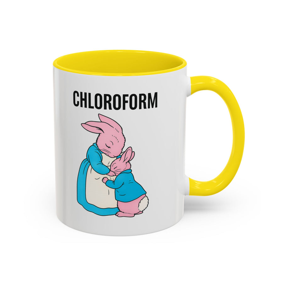 CHLOROFORM Mug Lapins - Mug humour noir, cadeau drôle pour fans de sarcasme