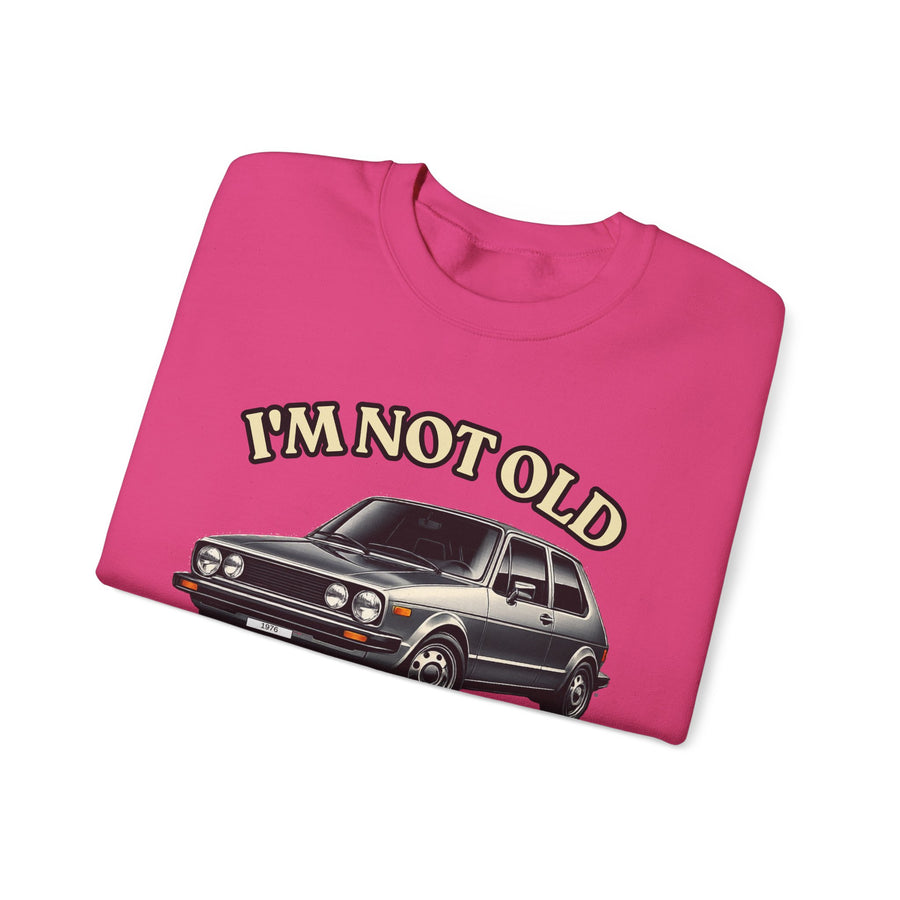 Born in 1976 Sweatshirt – 50th Birthday Gift | Classic Car