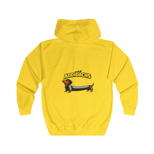 ADDIDACHS Dackel Zip Hoodie - Lustiger Dackel im Sportlook für Hundefreunde & Dackel-Fans
