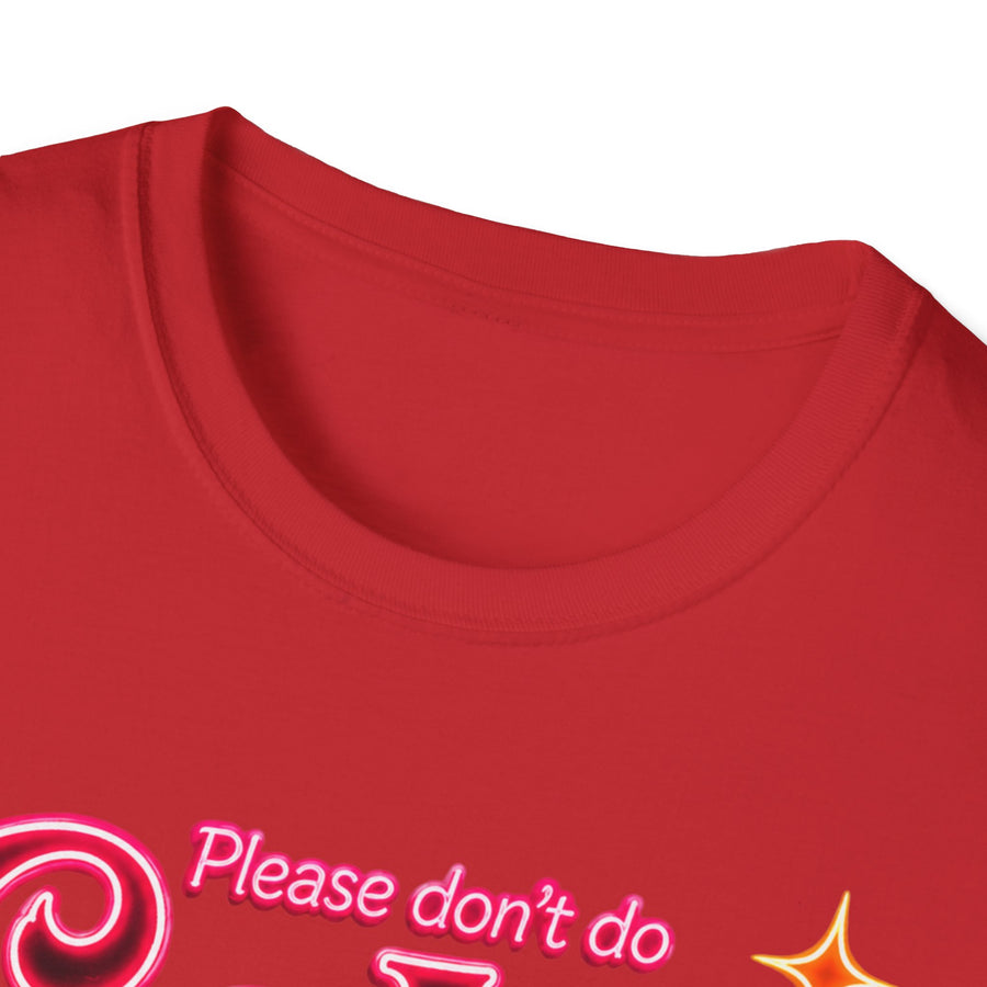True Insights T-Shirt Please Dont Do Coke in the Bathroom Motiv in Detailansicht