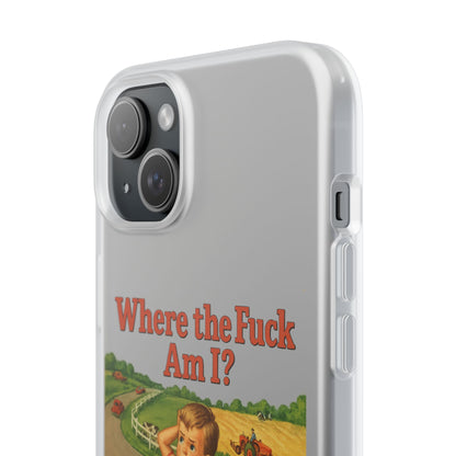 Where the Fuck Am I? Handyhülle – Retro-Meme Look mit maximaler Verwirrung-Phone Case-True Insights