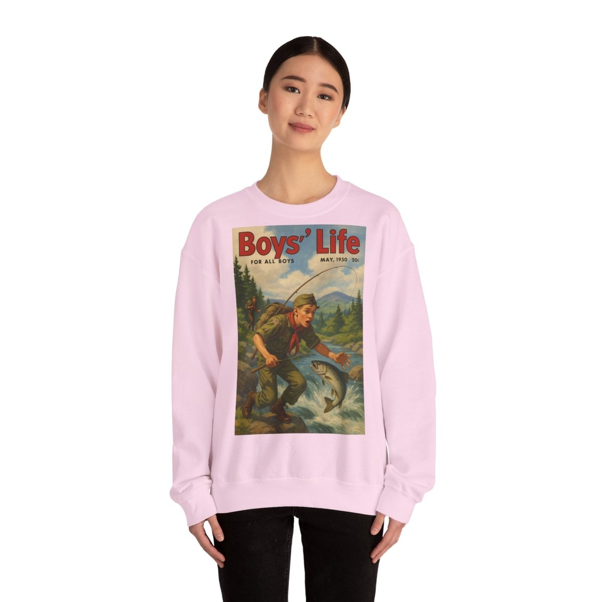 Vintage Motiv – Vintage „Boys’ Life“ Sweatshirt – Retro Pfadfinder-Motiv von 1950 | True Insights Design mit Humor