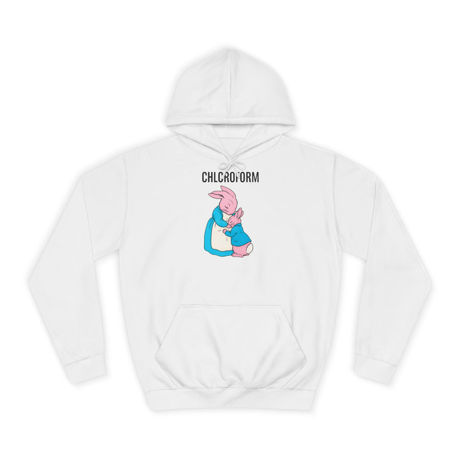 CHLOROFORM Konijn Hoodie – Zwarte humor met konijntjes-motief
