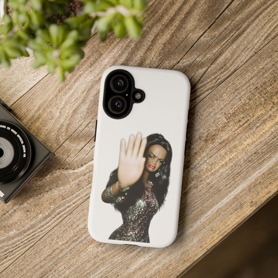 Coque de téléphone humoristique Talk to the Hand Doll – Coque effrontée pour iPhone & Samsung