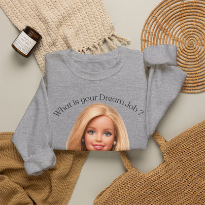 Lustiges Sweatshirt 'In my dreams I don't work' - Anti-Arbeit Spruch Pullover für Faulenzer & Büromuffel