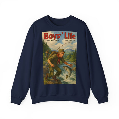 Vintage Motiv – Vintage „Boys’ Life“ Sweatshirt – Retro Pfadfinder-Motiv von 1950 | True Insights Design mit Humor
