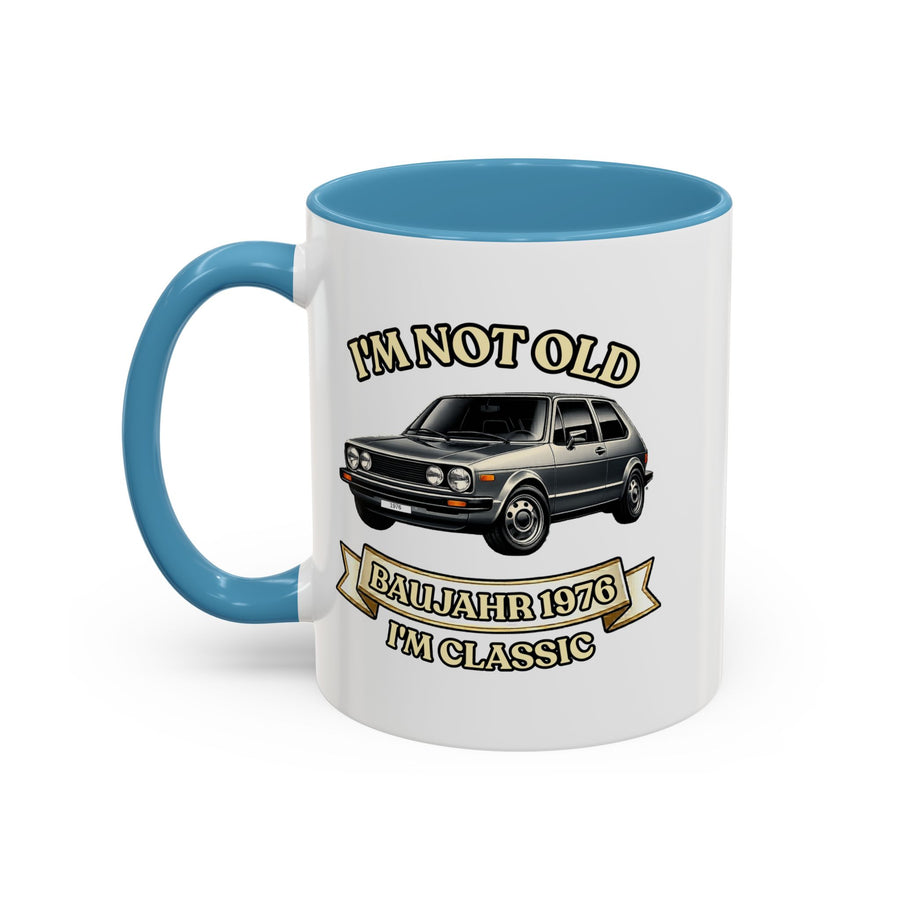 Born in 1976 Mug – 50th Birthday Gift | Classic Car