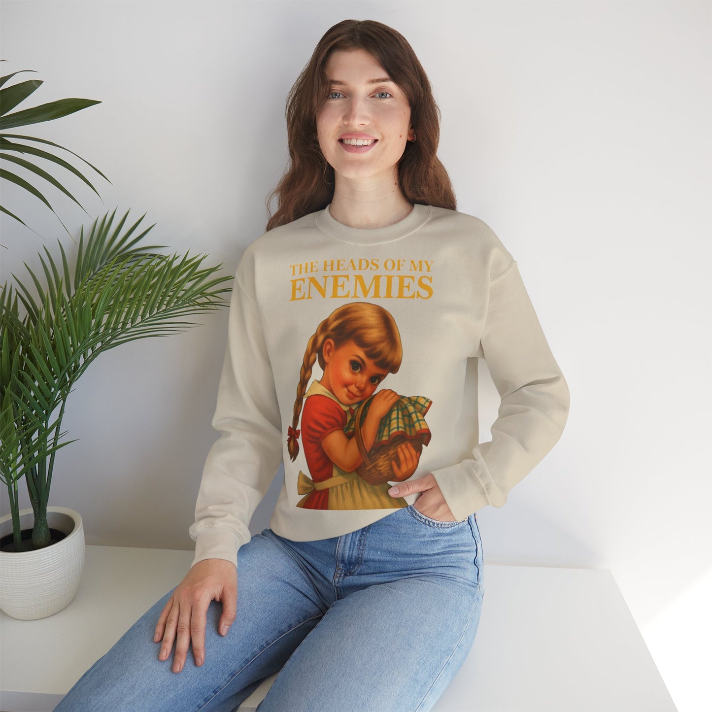 Sweatshirt “The Heads of My Enemies” – Subversive art to wear