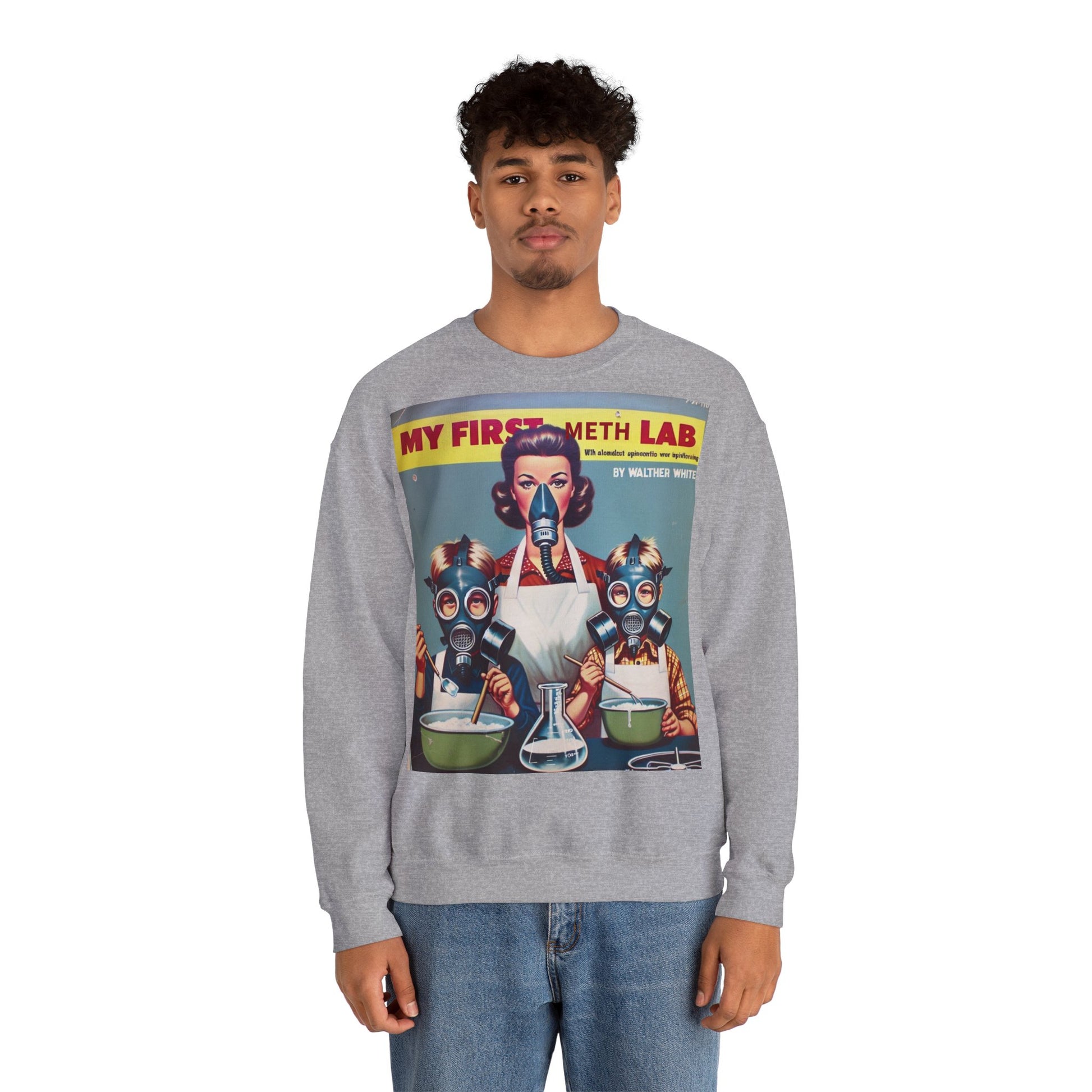 Sweatshirt – My First Meth Lab Sweatshirt | Lustiger Retro Pullover mit Satire-Print | Geschenk für Breaking Bad Fans & Dark Humor Lover | True Insights Design mit Humor
