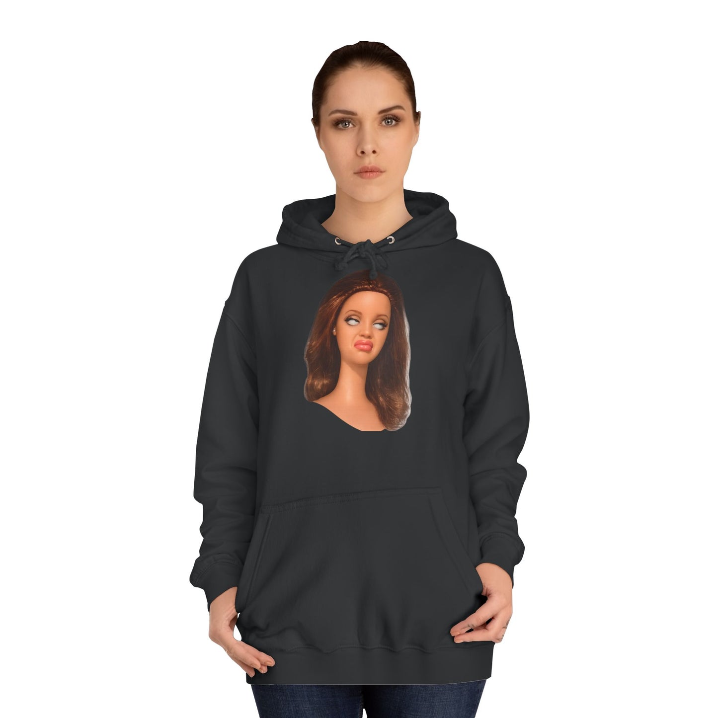 Lustiges Puppen-Meme T-Shirt | Genervter Gesichtsausdruck | Sarkastisches Barbie Face Shirt für Damen & Fans von Ironie