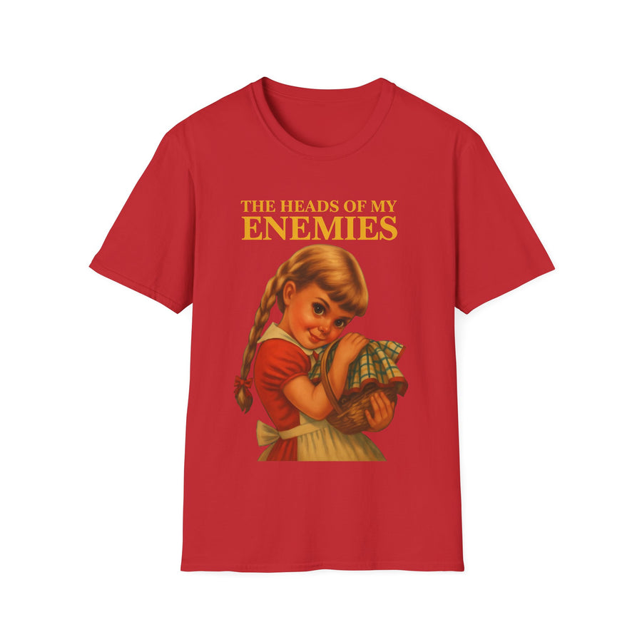 T-shirt satirique The Heads of My Enemies - Humour noir design rétro