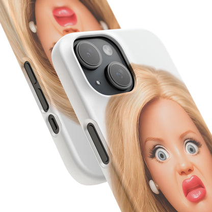 Lustige Handyhülle mit schockiertem Puppen-Gesicht – Meme Handy Case für Humor-Fans & witzige Geschenkidee