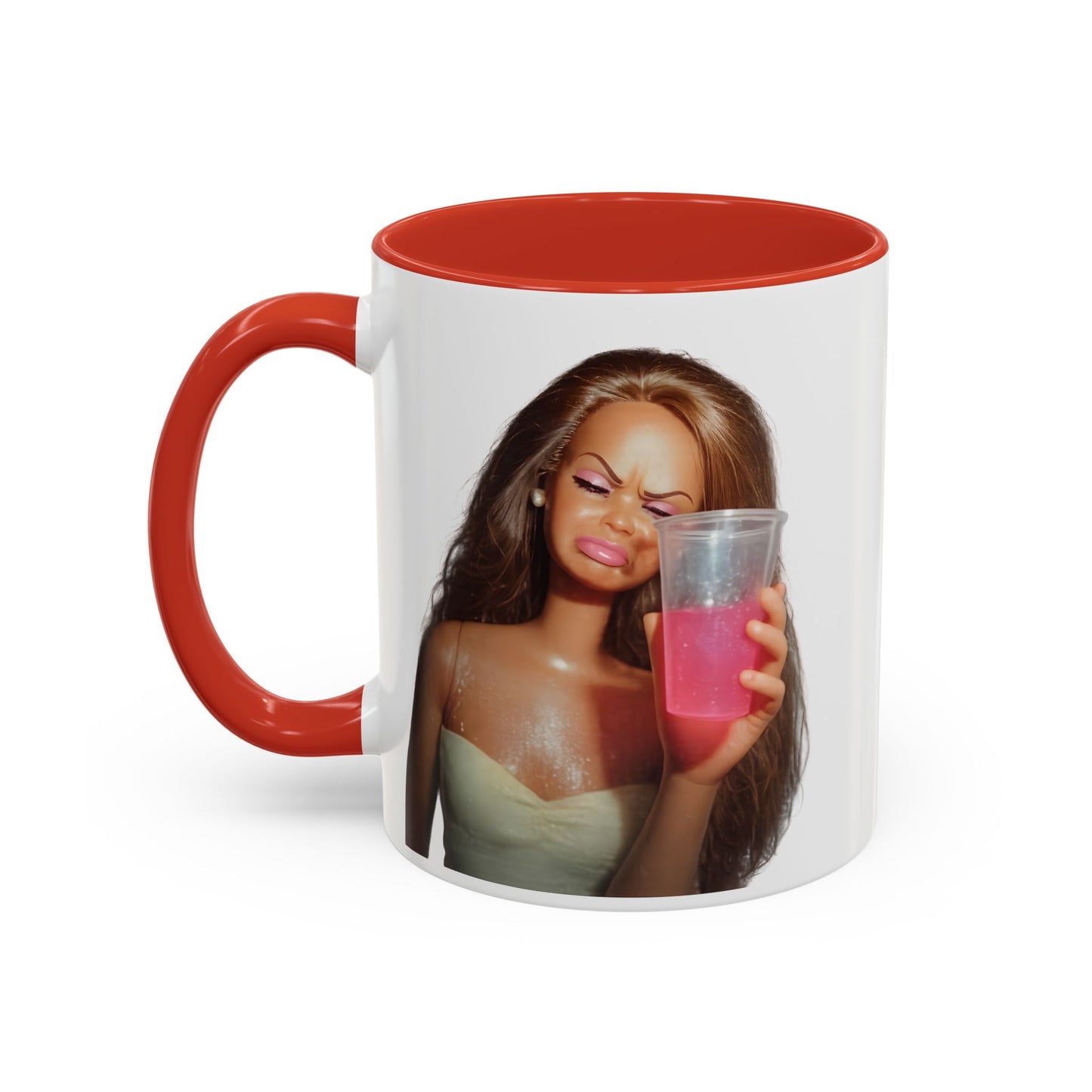 Doll Meme Barbicore Tasse | Lustiger Puppen Pink Drink Kaffeebecher | Meme Geschenk für Frauen & Beste Freundin
